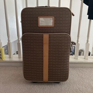 COACH coach canvas leather signature carry case F05421 beige